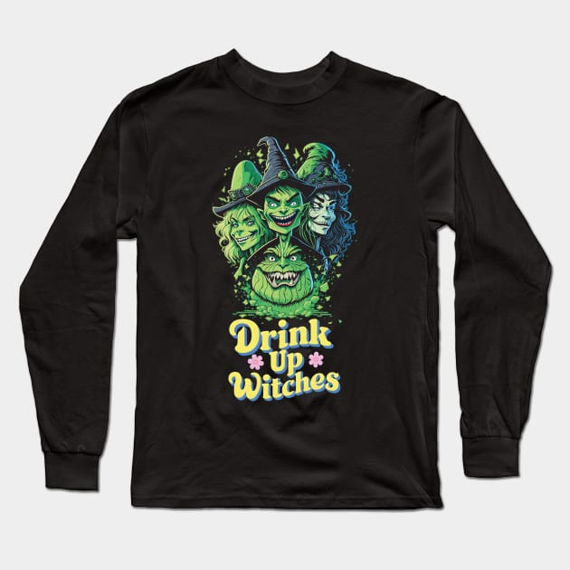 Drink up witches Long Sleeve T-Shirt by BishBashBosh